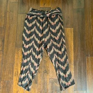 Free People Ikat Print Harem Pants size Medium